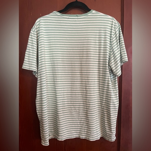 Ralph Lauren Mint Green Striped Tee - Picture 7 of 8